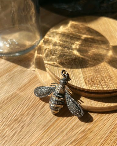 Two-tone large Bee Pendant